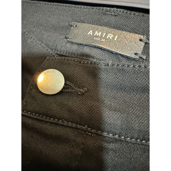 EUC Amiri Lightly Distressed Black Denim - Picture 3 of 14